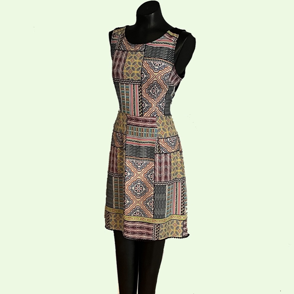 Sleek Nicole Miller Studios Patchwork Day to Evening Dress 8